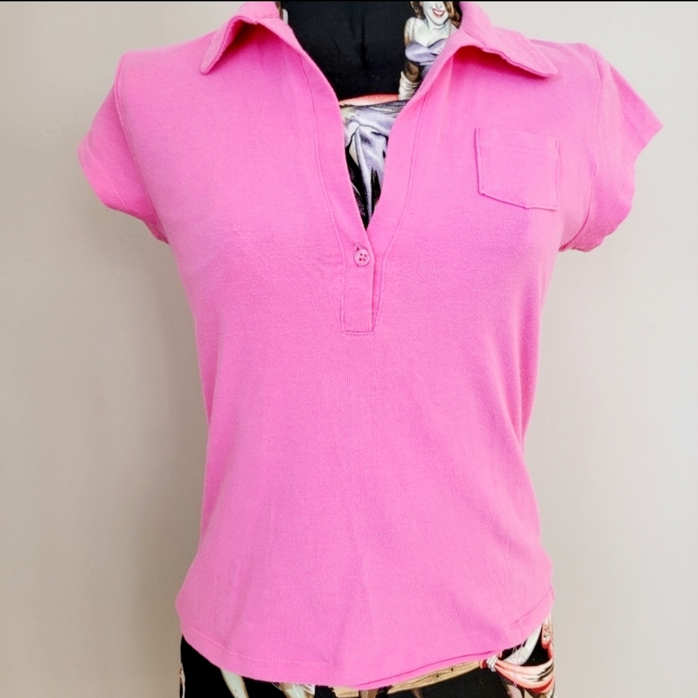 VINTAGE 90S PINK POLO